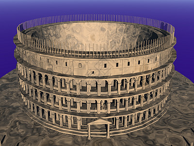 罗马古代巨石地标废墟建筑体育场游戏圆形会场门廊竞技场大厅图片