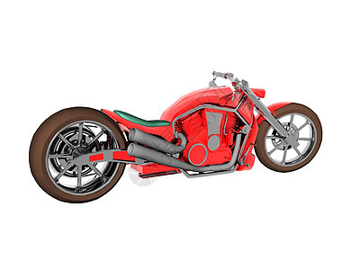 作为赛车机的红色摩托车车轮力量金属两轮车车辆运输图片