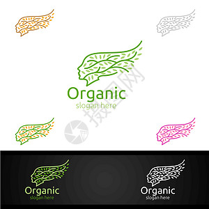 草药 生态 健康 瑜伽 食品或农场概念的天然和有机Logo设计模板叶子生活商业花园疗法水果化妆品生物品牌蔬菜图片