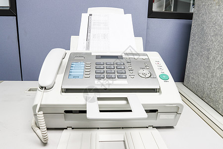 传真机用于将文件发送到办公室的传真机 概念工人影印传真服务复印件扫描器机器扫描多功能激光图片