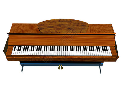 带键盘和字符串的钢琴踏板音调旋律音乐钥匙家具背景图片