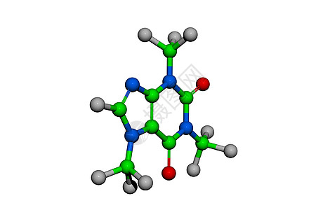 环分子结构分子模型红色的高清图片