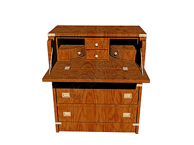 装有抽屉的抽屉木箱茶几单板实木家具橱柜车厢贮存背景图片
