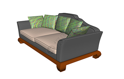 客厅的棕色木制座位真皮沙发休息椅子装潢扶手凳子架子家具休息区背景图片