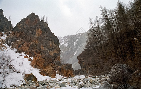 冬雪中的赛昂山 山的本质是说高山湖泊风光顶峰颜色丘陵全景岩石天空环境图片