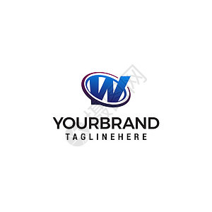技术标志概念模板品牌首都网络服务蓝色字体旋风字母圆圈商业图片