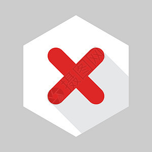 错误标记 十字标记 拒绝 不批准 否 错误 不技术按钮黑色商业金融表决盒子绘画插图失败图片