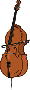 双低音和弓乐器细绳韵律音乐双桅乐队音乐家中提琴牛棚卡通片图片