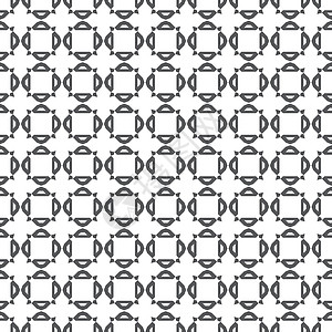 重度几何黑 Black 重复黑色织物几何学创造力艺术白色圆圈装饰品马赛克条纹图片
