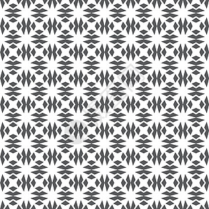 重度几何黑白纹理的重复数位图案 无缝模式打印织物创造力风格装饰品圆圈插图艺术装饰几何学图片