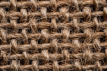 棕色麻袋或Burlap纹理背景和空格纺织品棉布缝纫套袋编织衣服亚麻帆布织物纤维背景图片