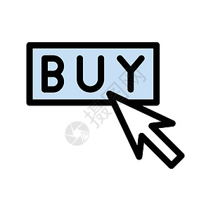 购买网络标签网上购物按钮店铺蓝色界面用户商业电子商务图片