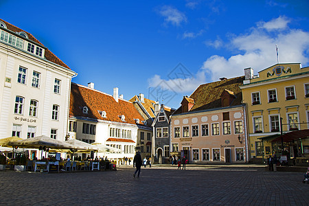 TALLINN 埃斯通尼亚 建筑在老城中 著名的地标财产外观景观世界建筑学场景文化木头市中心旅行图片