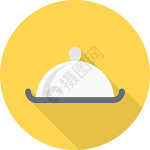 餐厅食物服务员圆顶用餐午餐美食厨师服务拼盘菜单背景图片