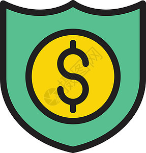 保护插图徽章皇家保险货币银行业网站商业警卫现金背景图片