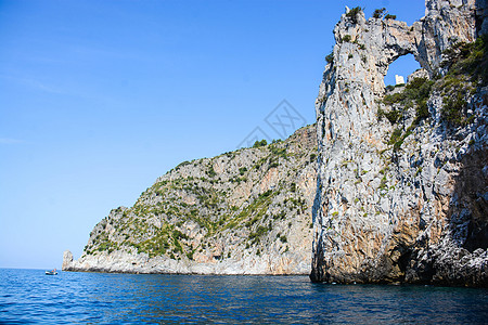 意大利海海域蓝色绿色旅行海洋海岸岩石港口悬崖海湾图片