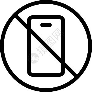 移动移动电话插图圆形警告按钮招牌标语标签电话手机红色背景图片