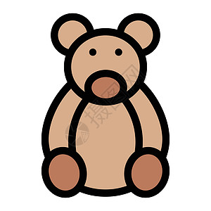 熊孩子泰德快乐毛皮玩具礼物动物艺术娃娃婴儿图片
