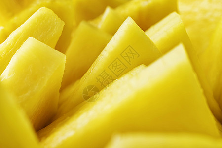 菠萝甜点三角形凤梨饮食小吃食物水果黄色营养宏观图片