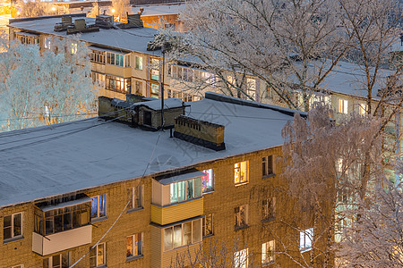 俄罗斯省高砖房屋顶 有选择性地突出重点图片
