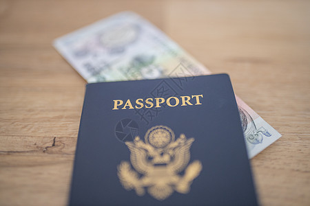 载有5份洪都拉斯莱姆皮拉斯法案的 美国护照内部海豹旅游国籍签证游客假期公民国家世界海关图片