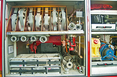 德国消防队工具车辆情况乐器单位消防员装置帮助技术紧迫感图片