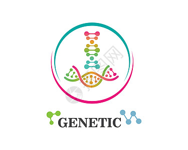 Dna 遗传标志图标它制作图案生物学测试原子化学品插图代码实验基因组研究药店图片