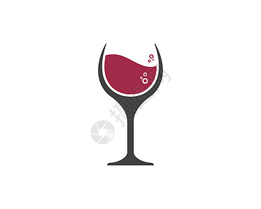 葡萄酒标志图标矢量插图设计庆典杯子标签酒杯玻璃酒厂液体餐厅等距酒精图片