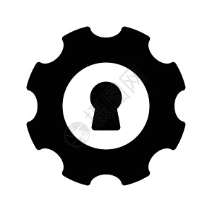 键基孔监视器黑色图标锁定安全计算桌面电子商业锁孔背景图片