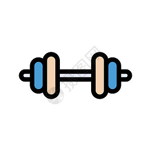 健身房插图网络杠铃力量权重训练运动标识重量背景图片