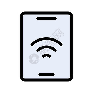 互联网电话插图按钮上网网站技术网络黑色电子信号背景图片