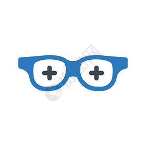 护目镜符号光学插图眼镜眼科图标插画风镜黑眼镜眼睛背景图片