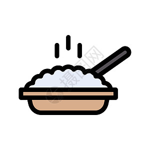 平盘厨房黑色平底锅阴影用具网络标识食物美食白色图片