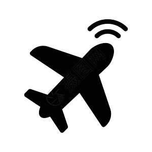 飞机旅行电子互联网热点信号上网插图技术网络背景图片