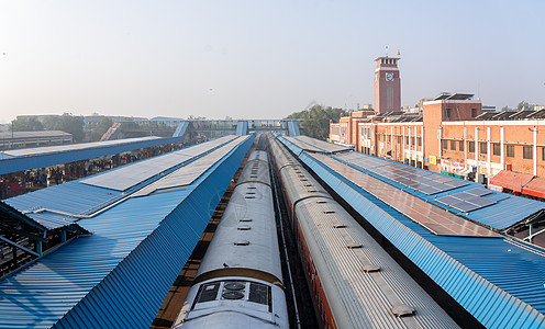 印度Jodhpur火车站旅游运输时间表民众建筑学旅行建筑过境交通基础设施图片