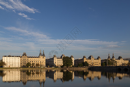 浏览哥本哈根的分类湖背景图片