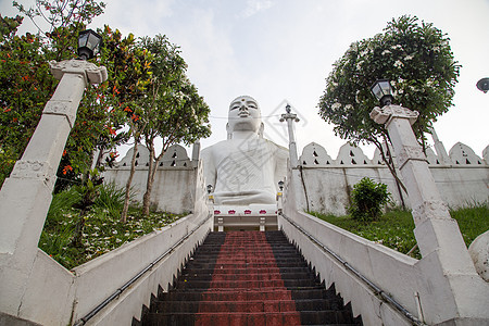 斯里兰卡Kandy的佛像雕像佛教徒寺庙遗产观光城市雕塑爬坡宗教吸引力旅游图片