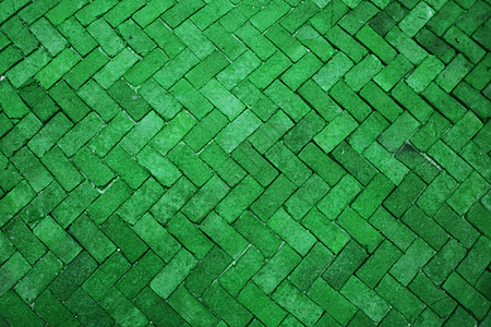 模糊古老的绿色苔藓砖地板路面石石头铺路建筑学材料花岗岩寺庙古董地面街道人行道图片