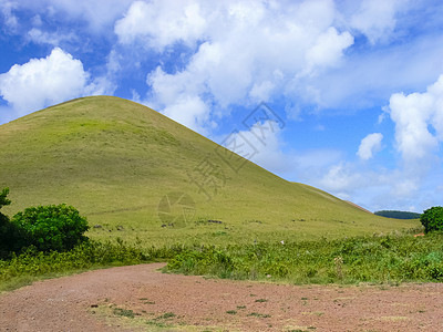 复活节岛 地貌 植被和海岸的自然性质丘陵旅行牧场支撑世界植物海岸线日落木头雕像图片