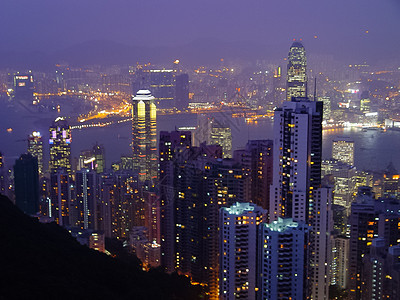 夜总会灯光明亮 香港之夜码头夜景顶峰旅游城市全景场景目的地建筑景观图片