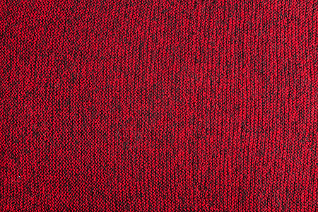 红色和黑色混合针织纹理和平坦的背景图片
