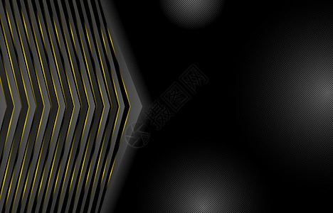 抽象背景黑暗的背景黑暗的黑科技箭头 带有白色和灰色箭头的波浪形矢量插图设计技术适用的网页横幅封面传单海报模板插画