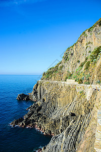 爱的西雅利方式小路海湾外海海灵药海域悬崖踪迹岩石港口图片