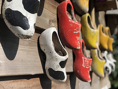 Overijsel的木鞋鞋类木屐图片