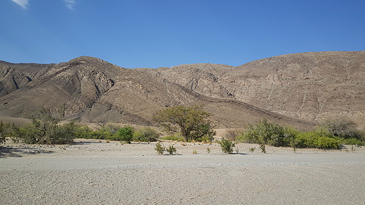 Hoanib河床山区地貌环境风景沙漠土壤地面背景图片