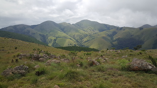 布雷德河峡谷保留地周围的风景奇观岩石运气悬崖绿色天空图片