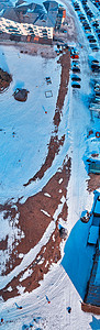 冬季意大利多洛米特人 米苏里纳的空中景象池塘旅行蓝色顶峰远足风景旅游自然天空高山图片