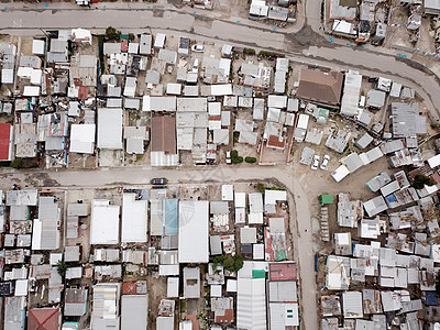 南非乡镇上空的空中巡视房屋街道建筑学村庄贫民窟城市生活饥饿邻里窝棚图片