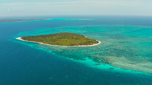 岛屿和热带环礁湖的海景 Balabac Palawan(菲律宾)图片