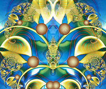 计算机生成抽象多彩分形 artwor阴影马赛克图案形状展示魔法艺术想像力艺术品创造力图片